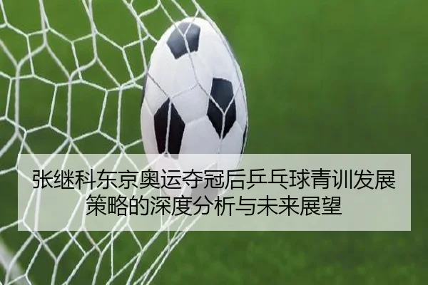 张继科东京奥运夺冠后乒乓球青训发展策略的深度分析与未来展望